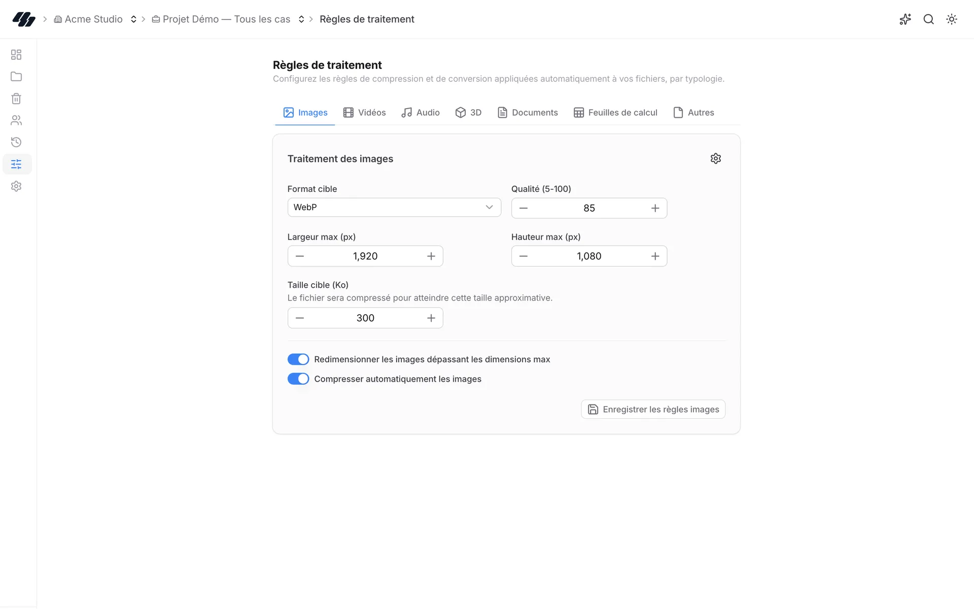 Processing rules