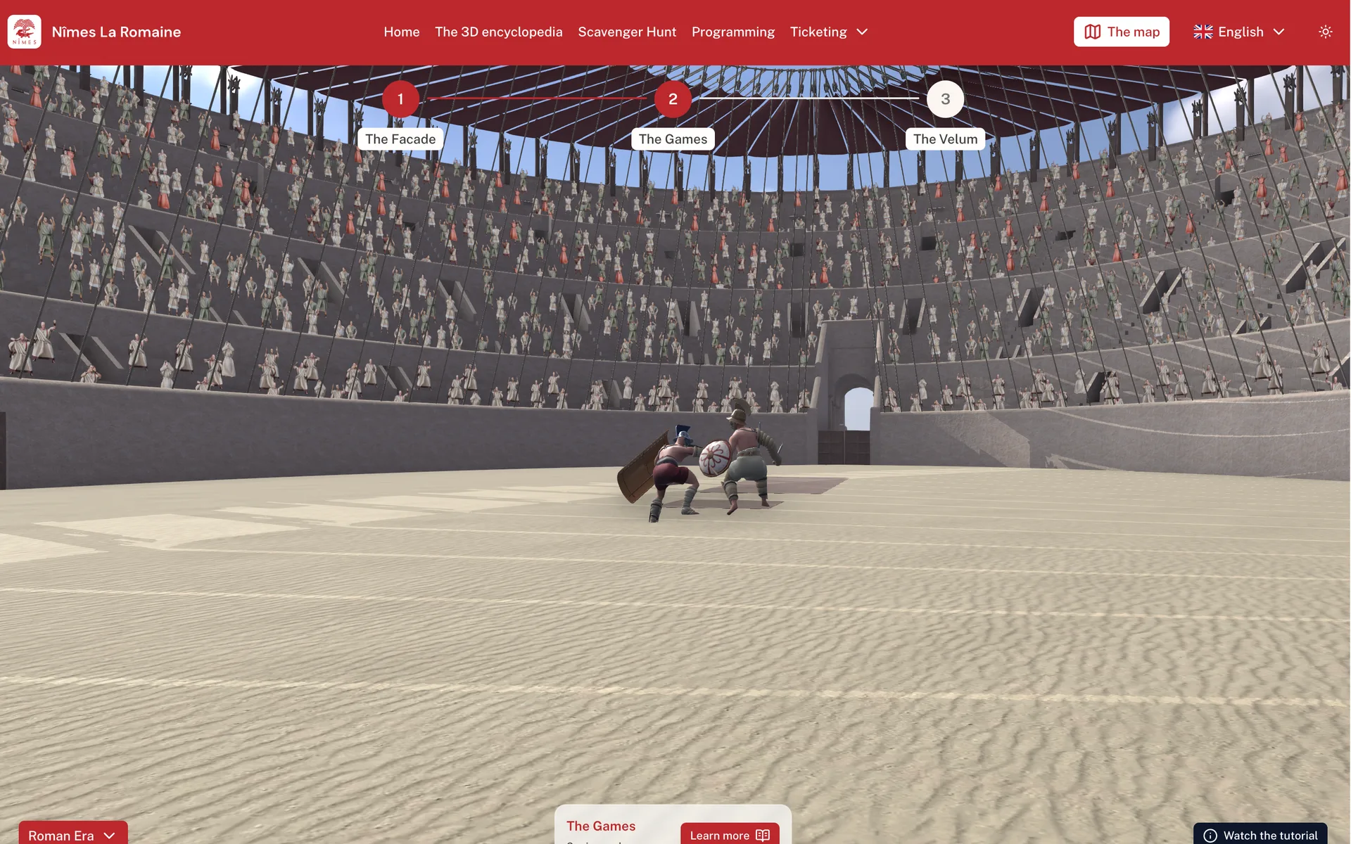 Immersive 3D scene