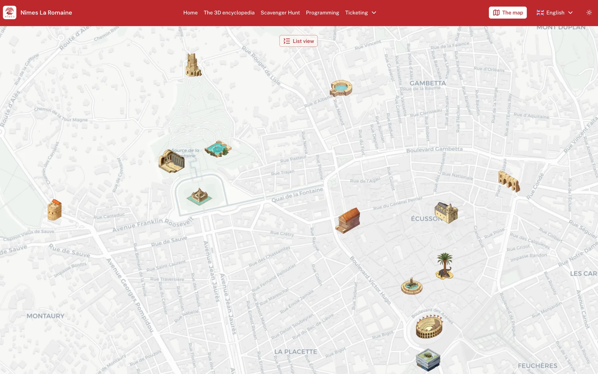 Interactive map