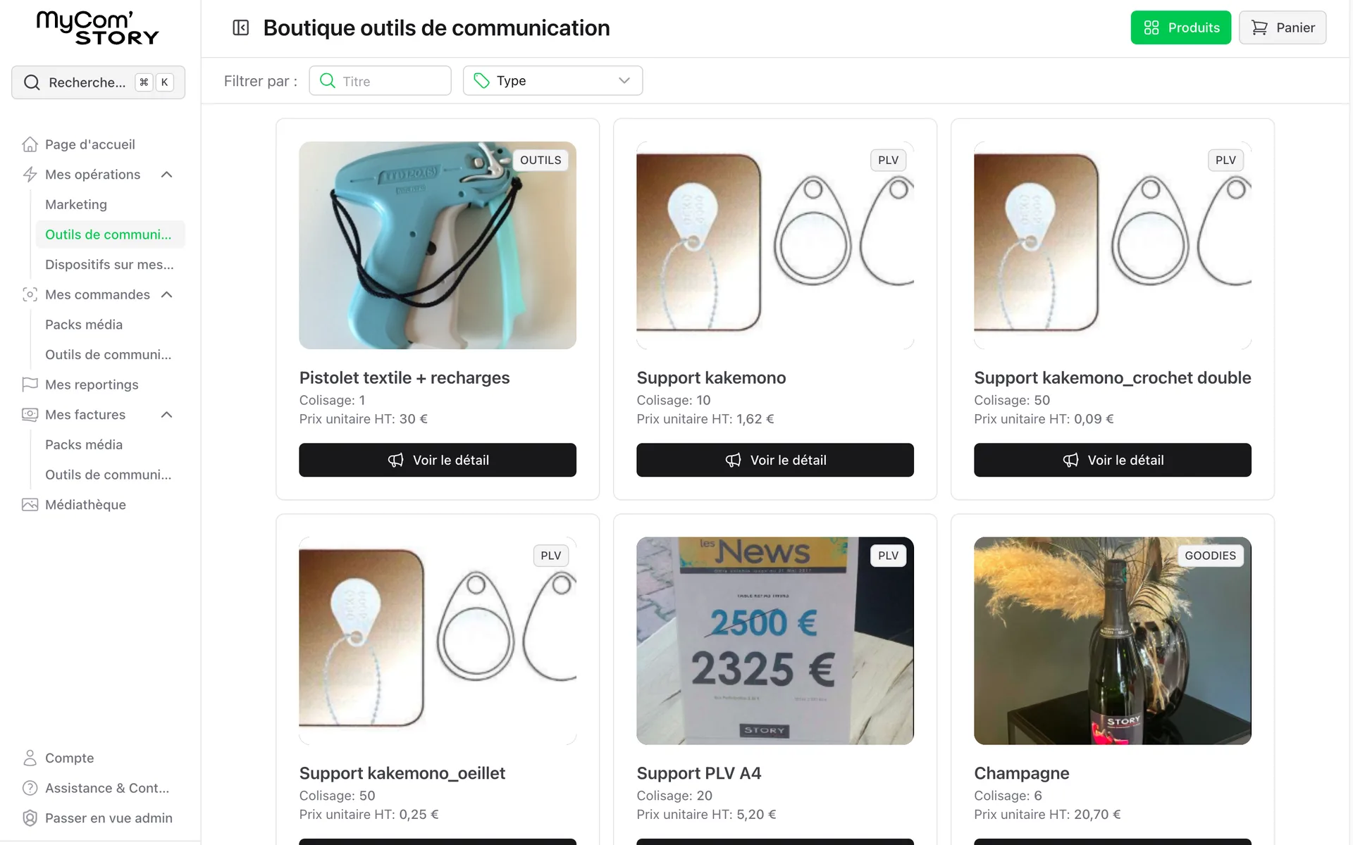 Communication shop